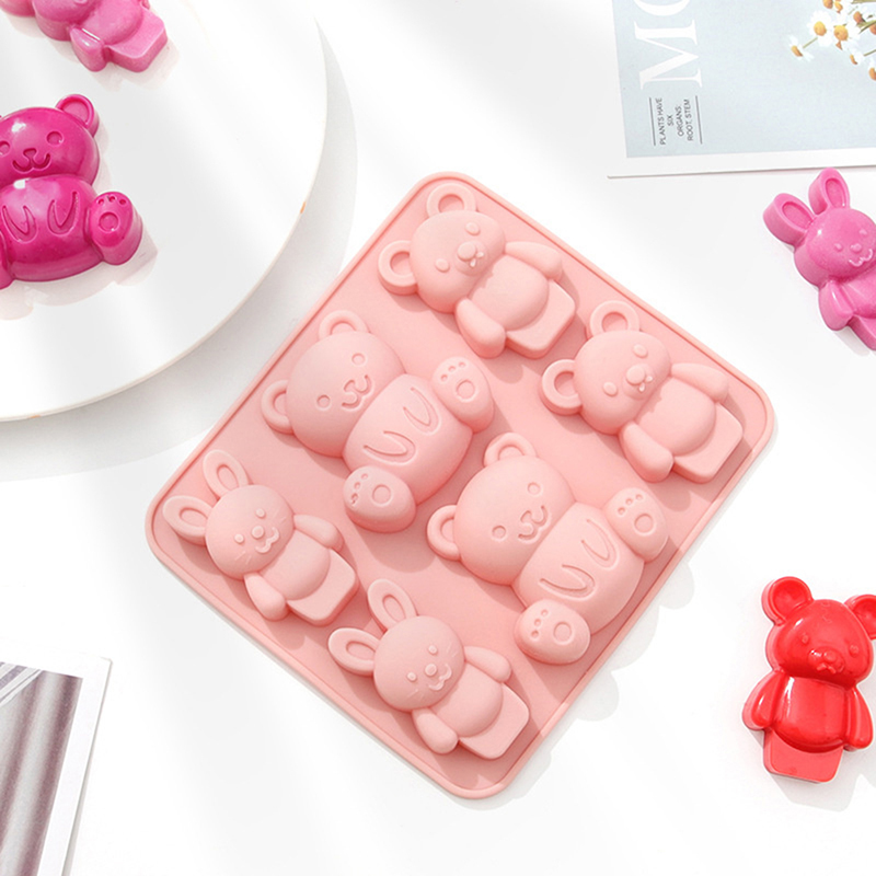 Baking Kitchen For Kids - Silicone Mold Cute Cartoon Animal Chocolate