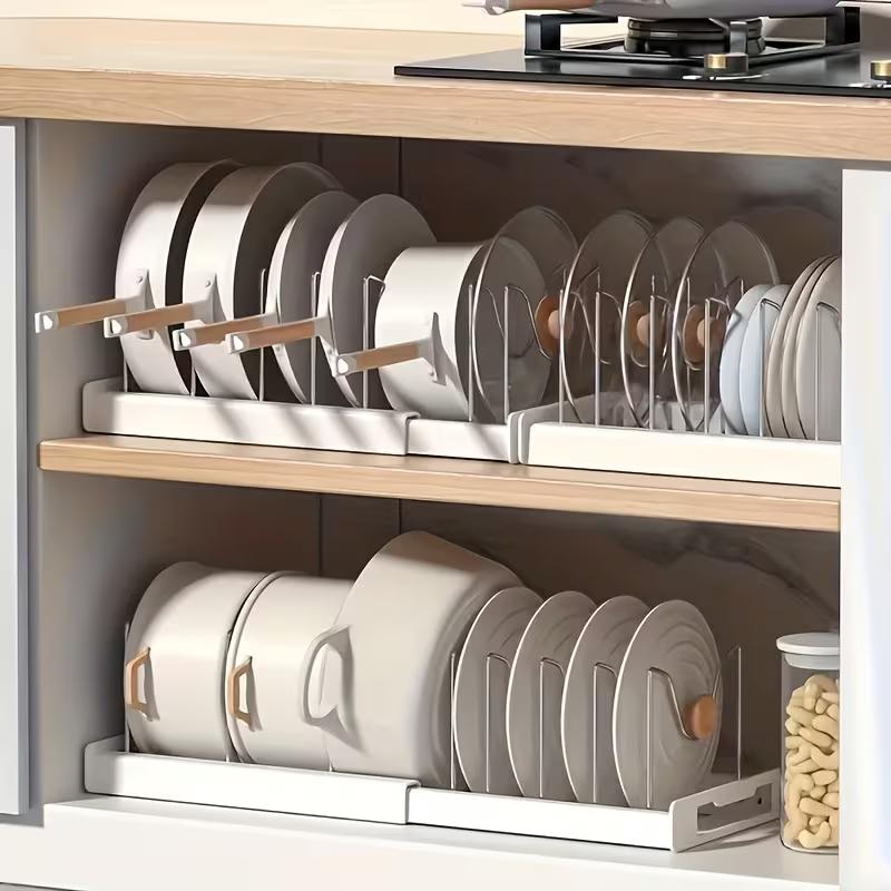 Kitchen Baking Drawer - ABS Expandable Pot and Pan Organizer