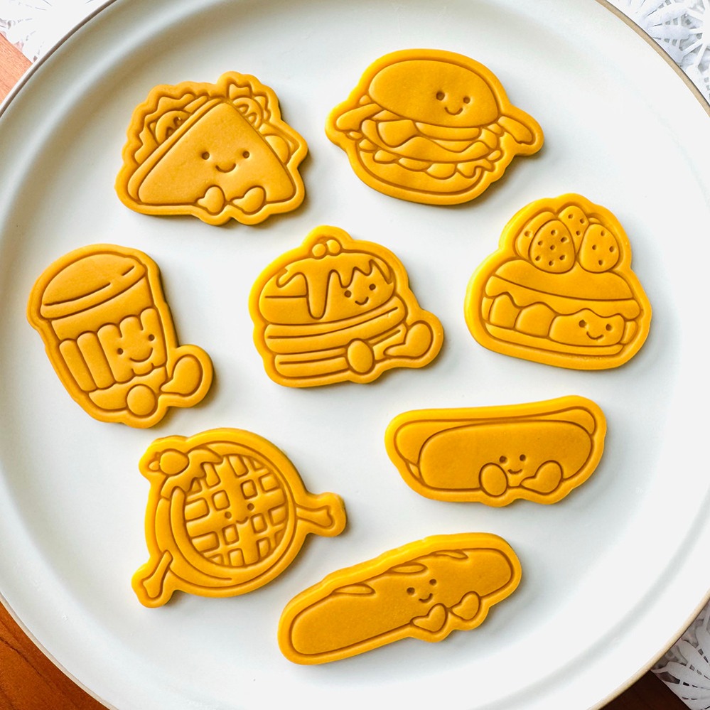 Kitchen Baking Utensil - Cute Burger Sandwich Cookie Cutters Cartoon