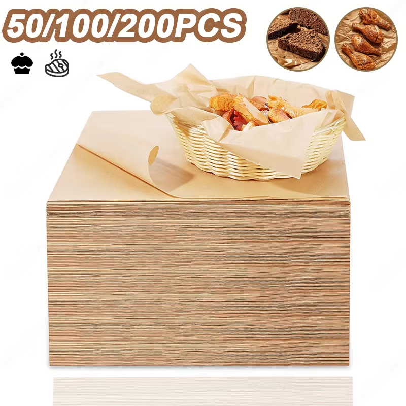 Kitchen Baking Utensil - 50/100/200PCS Baking Paper Parchment Baking Sheet