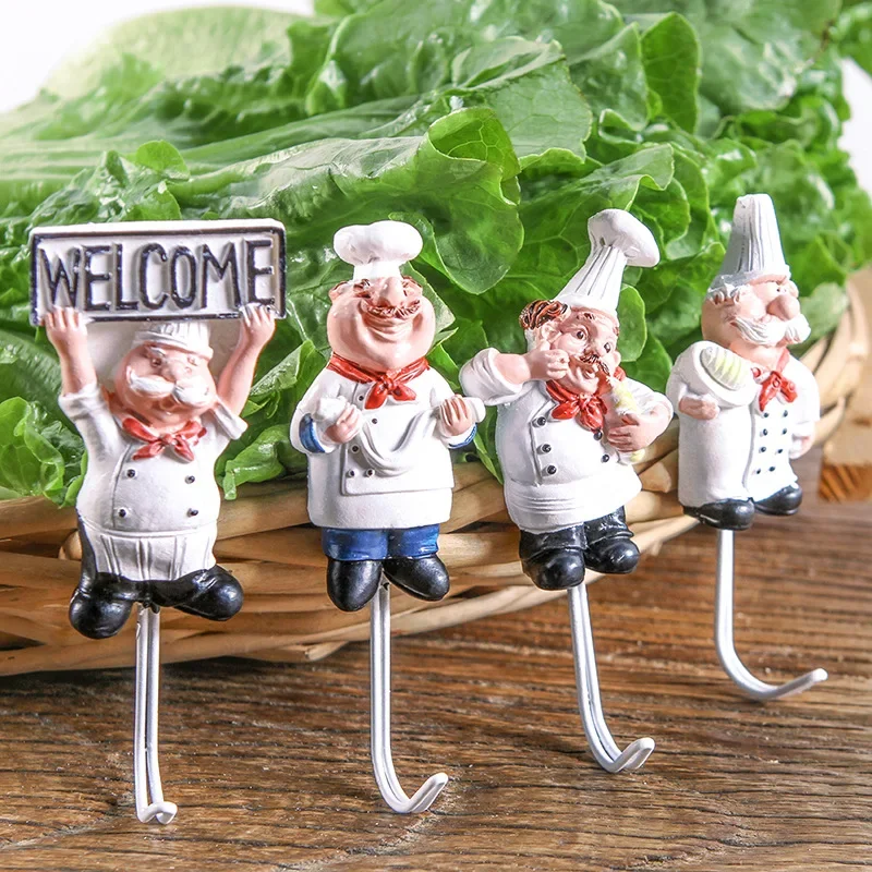 Kitchen Baking Gifts - Cute Cartoon Chef Shape Decorative Hooks