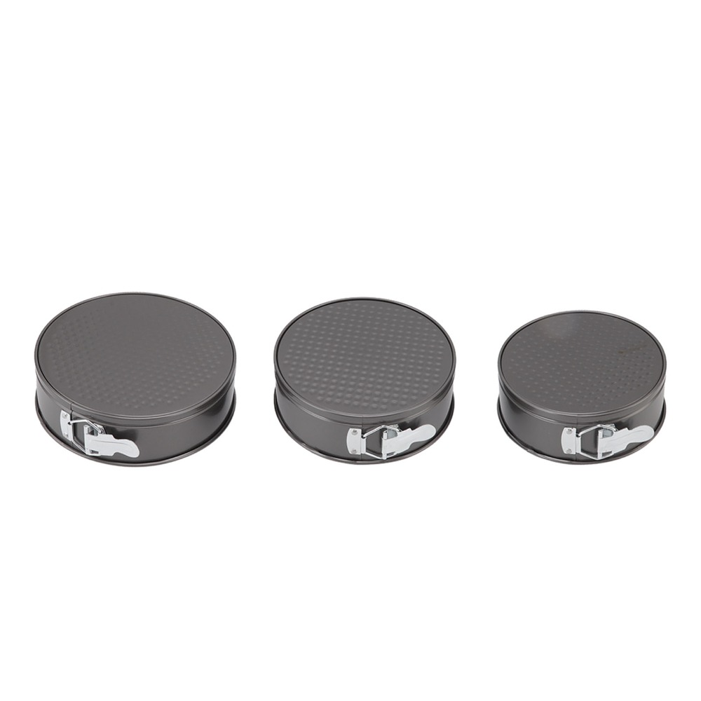 Springform Pan Set - 3pcs Carbon Steel Cake Pan Set
