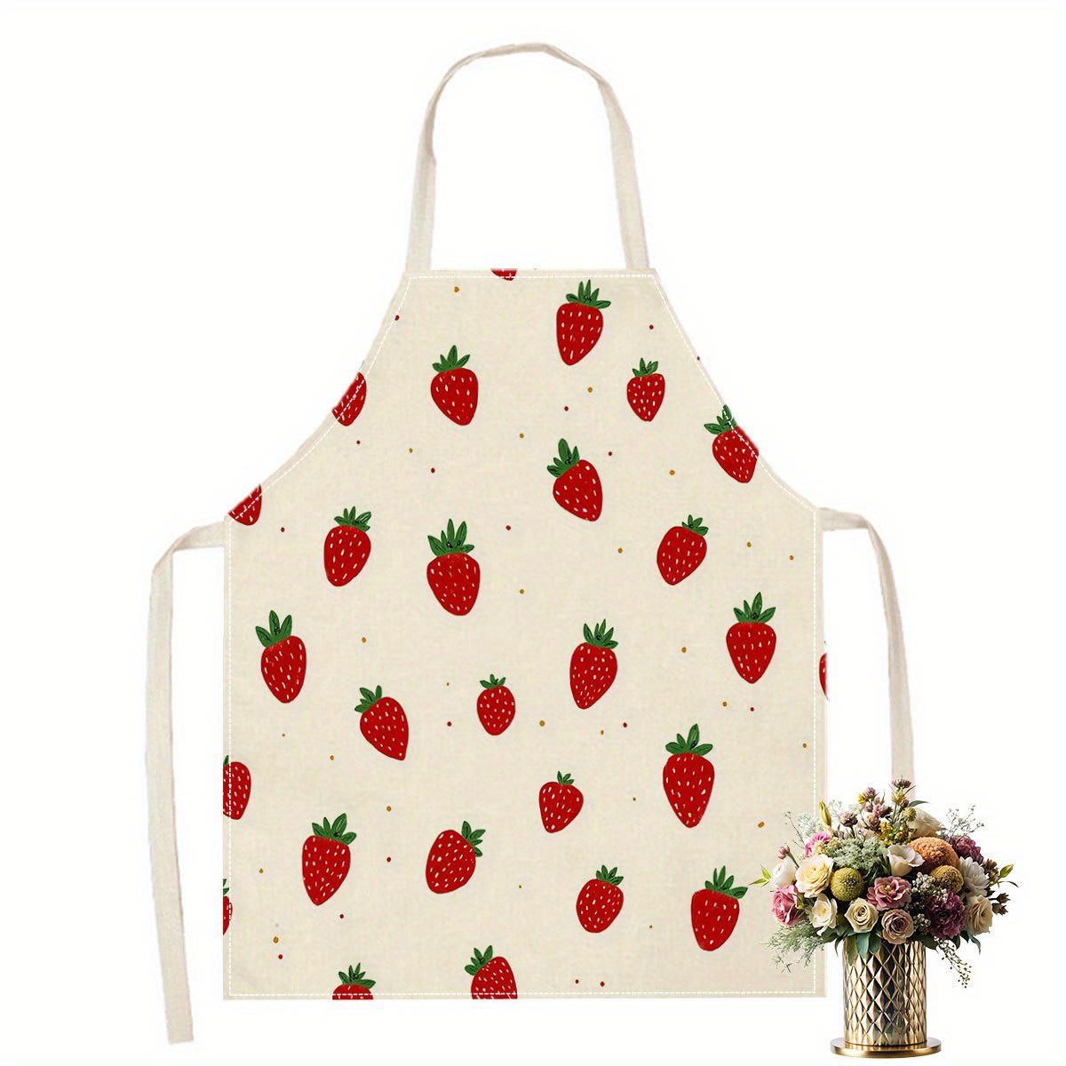 Baking Kitchen For Kids - 1pc Strawberry Apron Fruit Pattern Kitchen