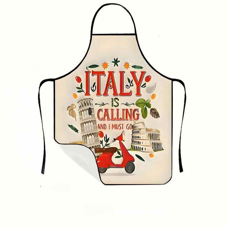 Baking Kitchen Design Ideas - 1 Piece Italian-Themed Apron, Italy Is