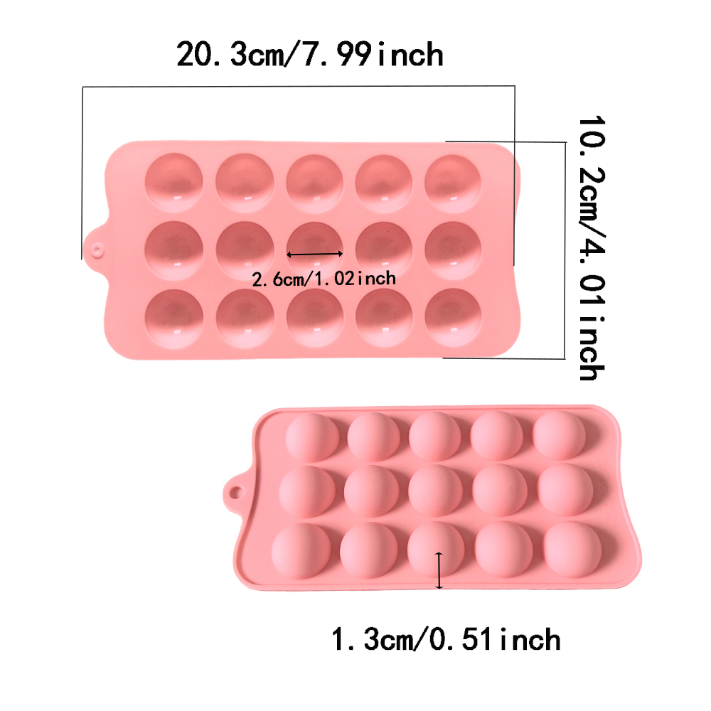 15 cavity semi-circular chocol - огляд і ціна Kitchen Baking Utensil