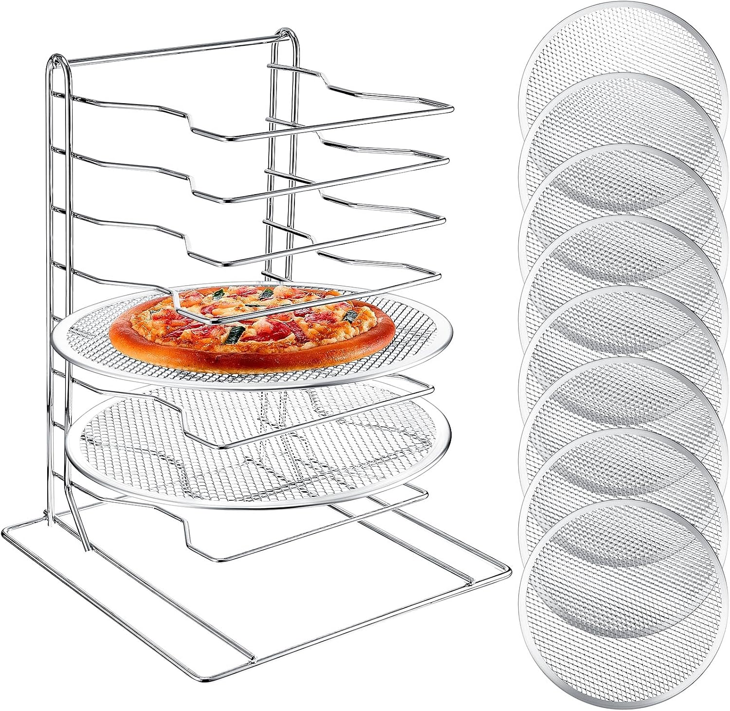 Pizza Rack 8 Tiered Stand With - огляд і ціна Kitchen Baking Pan
