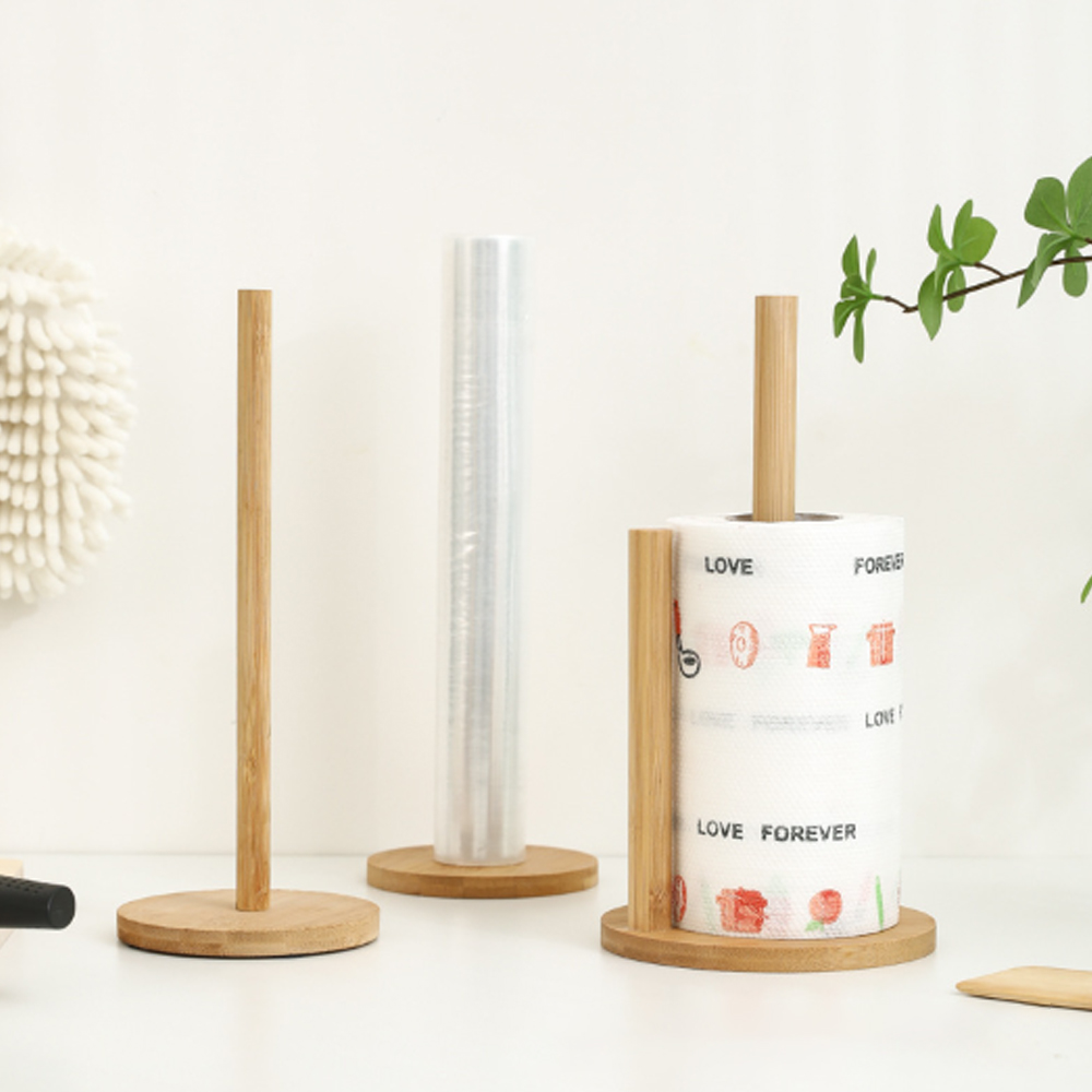 1PC Bamboo Paper Towel Holder  - огляд і ціна Kitchen Baking Paper Holder