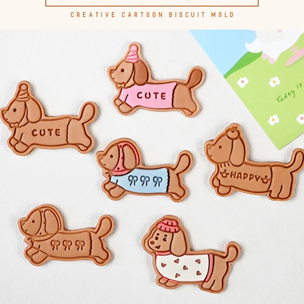 Cookie Mold Stamp Cartoon Saus - огляд і ціна Kitchen Baking Utensil