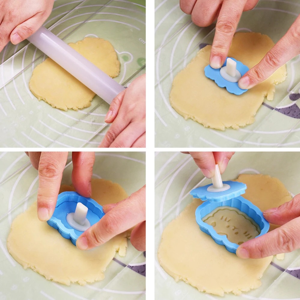 Cookie Mold Stamp Cartoon Saus - огляд і ціна Kitchen Baking Utensil