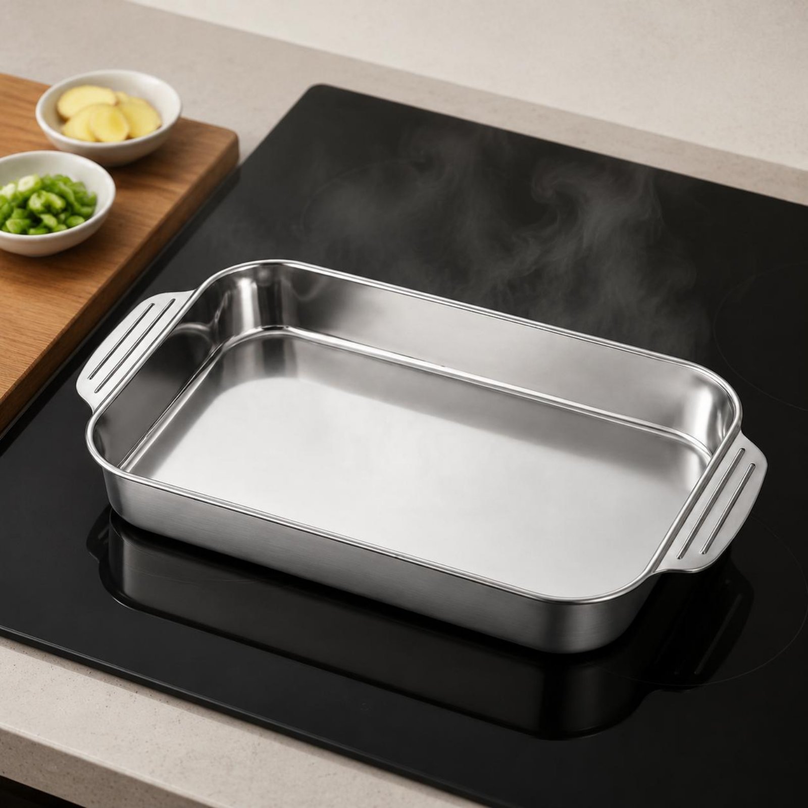 Stainless Steel Roasting Pan R - огляд і ціна Kitchen Baking Corner