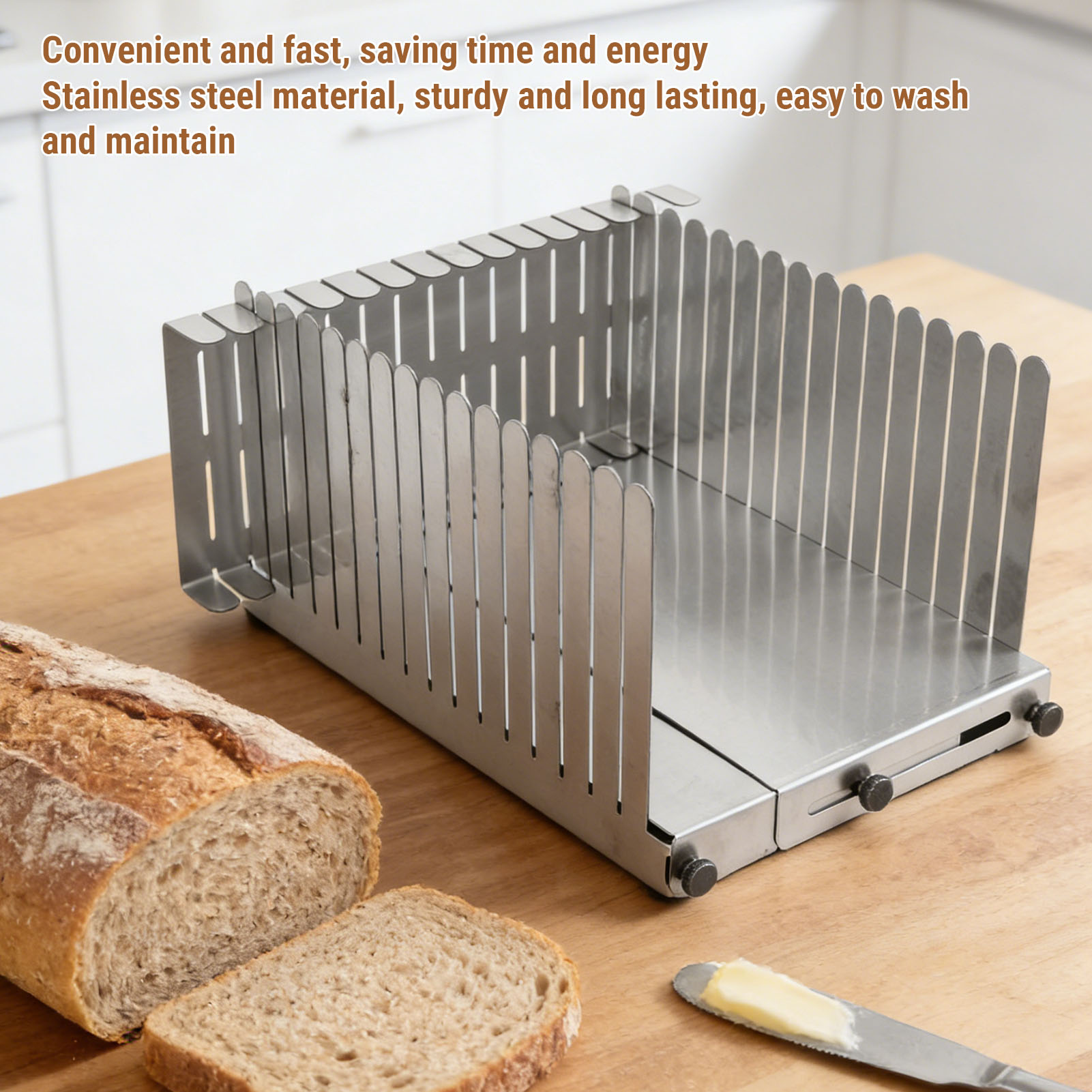 Bread Slicing Guide Stainless  - огляд і ціна Commercial Kitchen For Baking