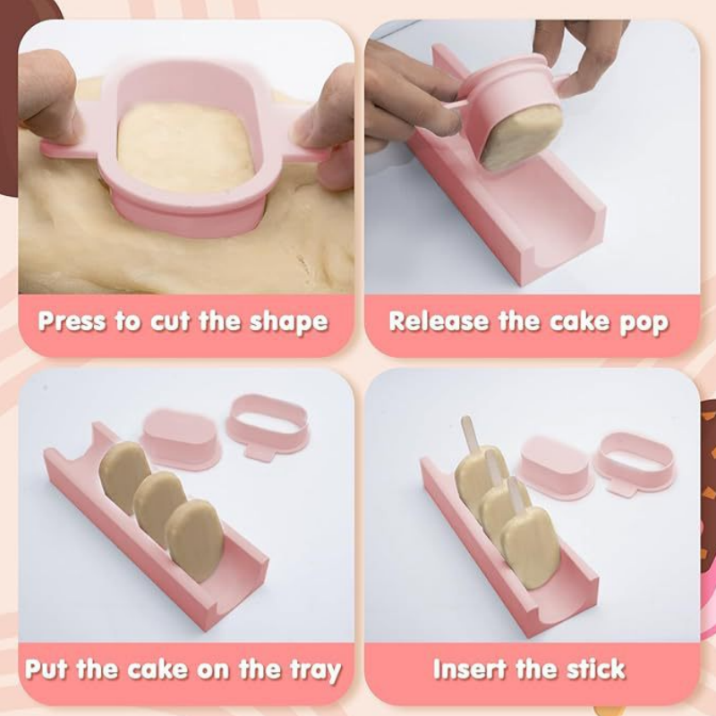 Cake Pop Mold Set with Tray No - огляд і ціна Kitchen Baking Trays