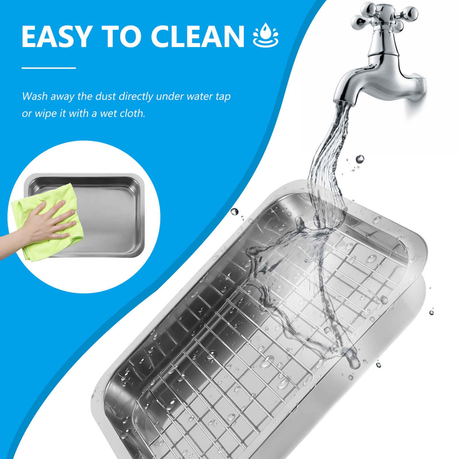 1Set Rectangular Baking Tray w - огляд і ціна Kitchen Baking Tray Rack