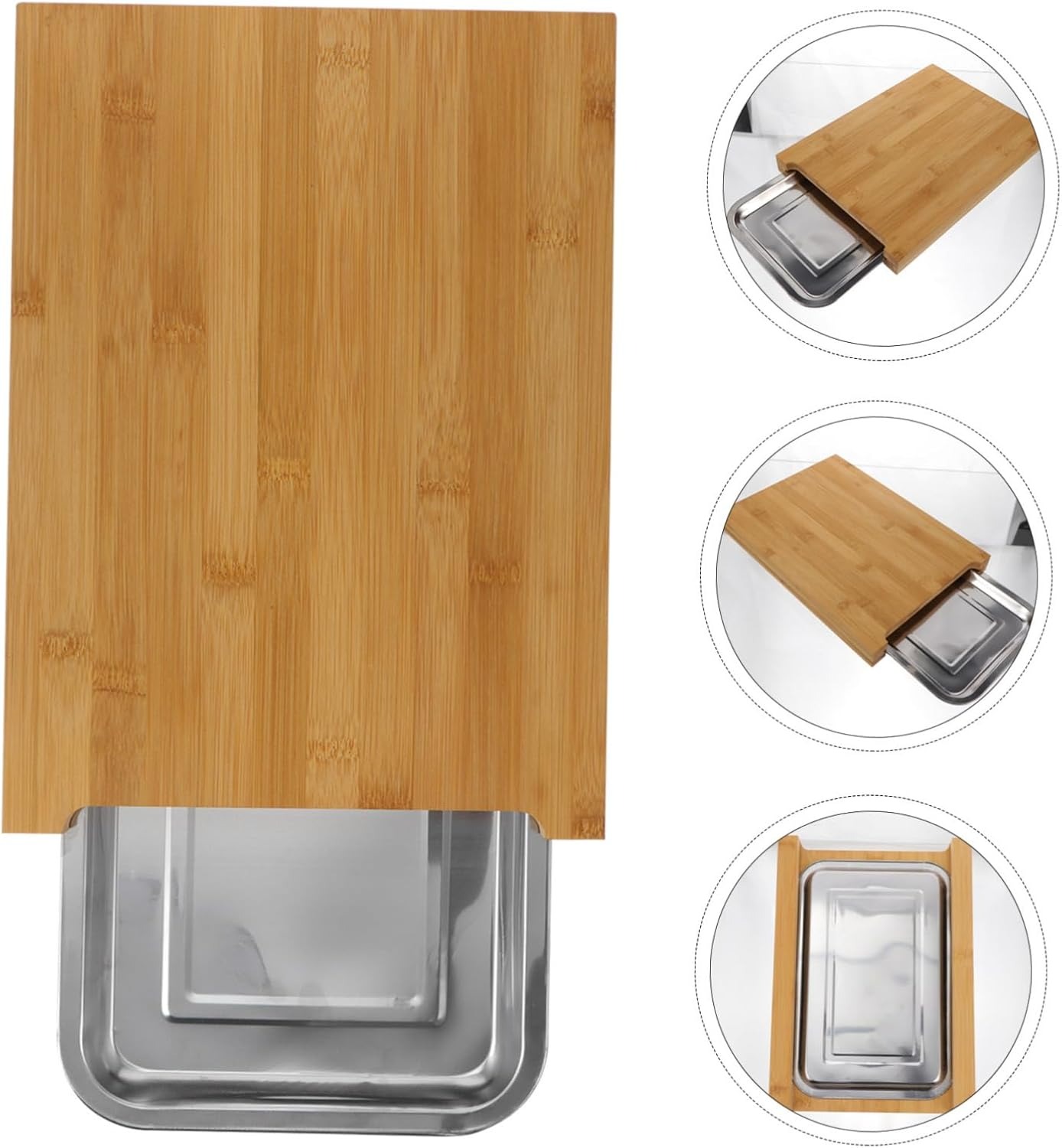 Bamboo Cutting Board Household - огляд і ціна Kitchen Baking Drawer