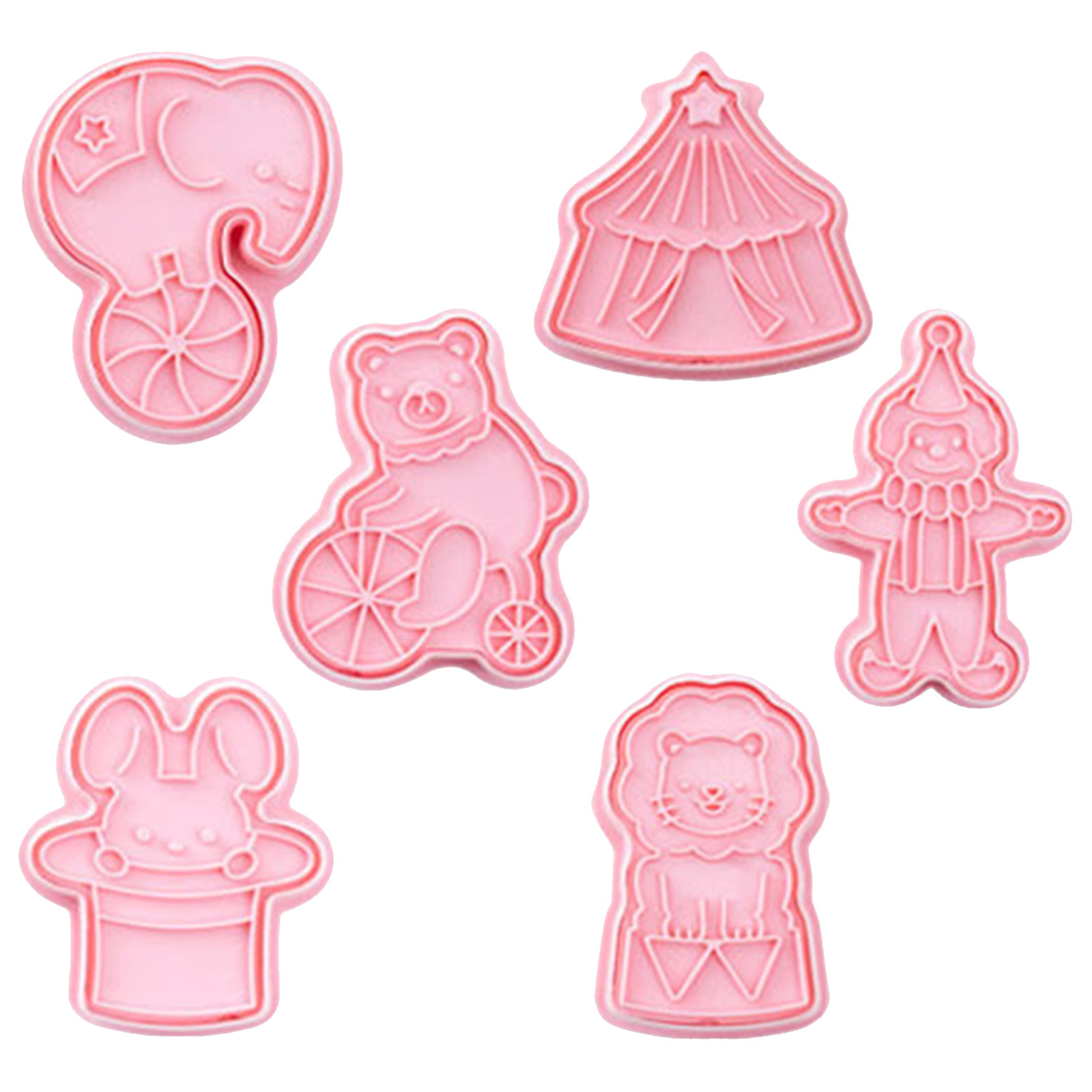 6Pcs Cookie Cutters Plastic Ci - огляд і ціна Baking Kitchen For Kids