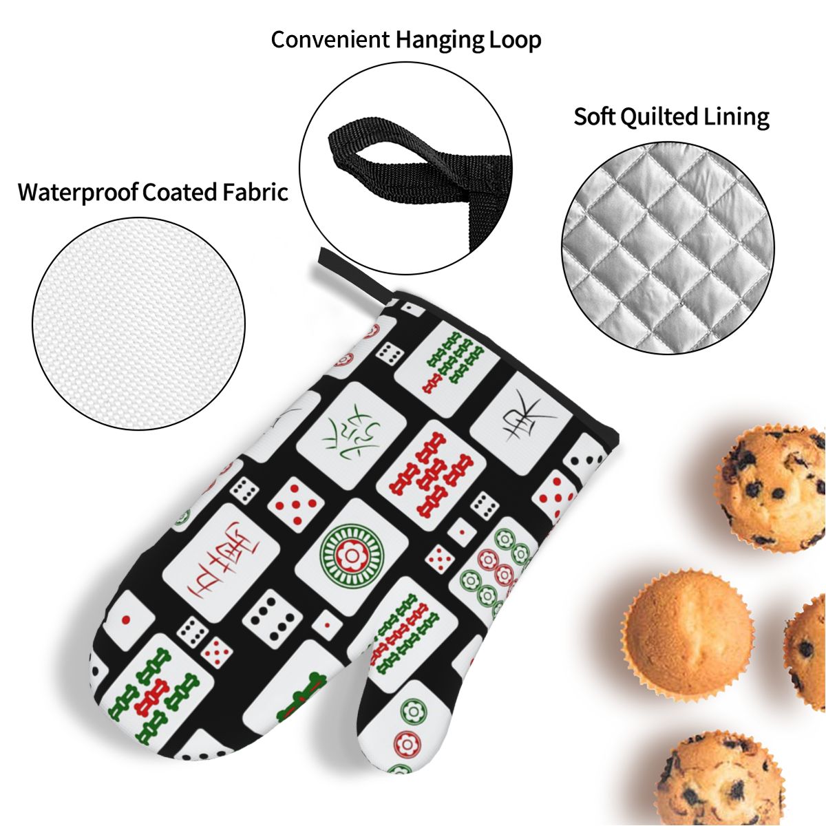 Mahjong Tiles Game Dice Oven M - огляд і ціна Kitchen Baking Game