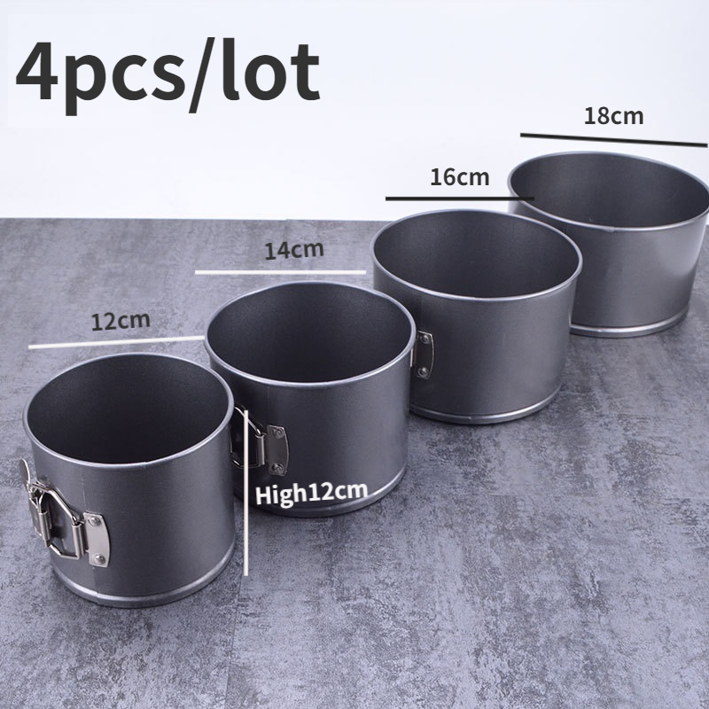 4pcs/set Round Shape Non-stick - огляд і ціна Springform Pan Set