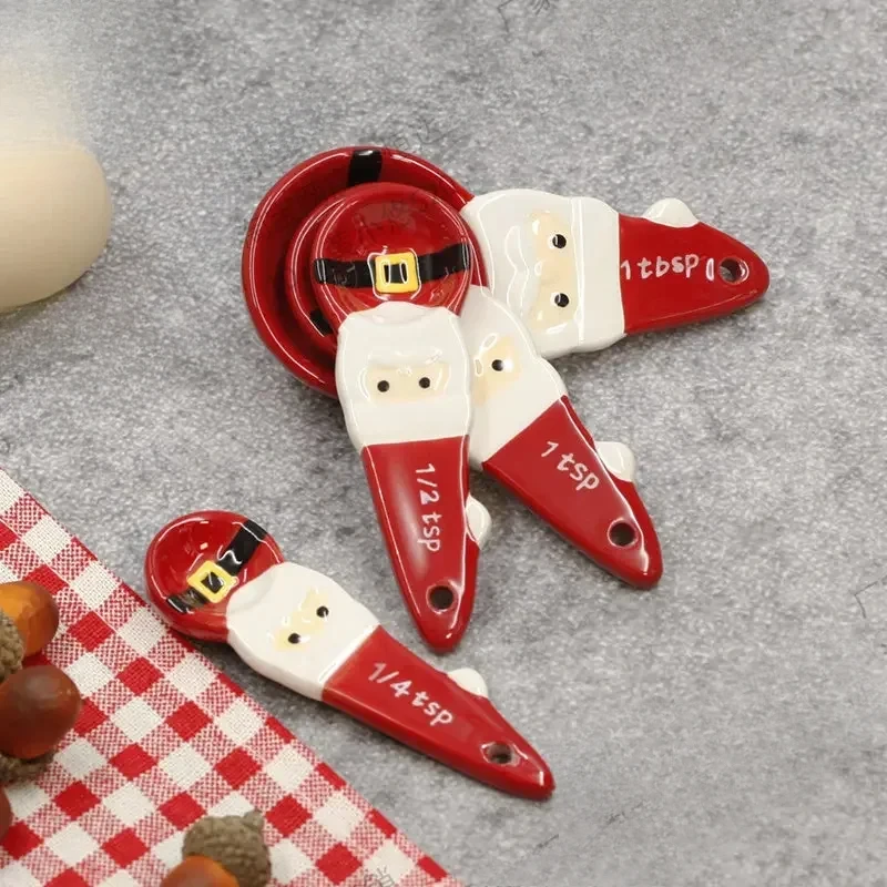 4pcs Christmas Measuring Spoon - огляд і ціна Kitchen Baking Gifts