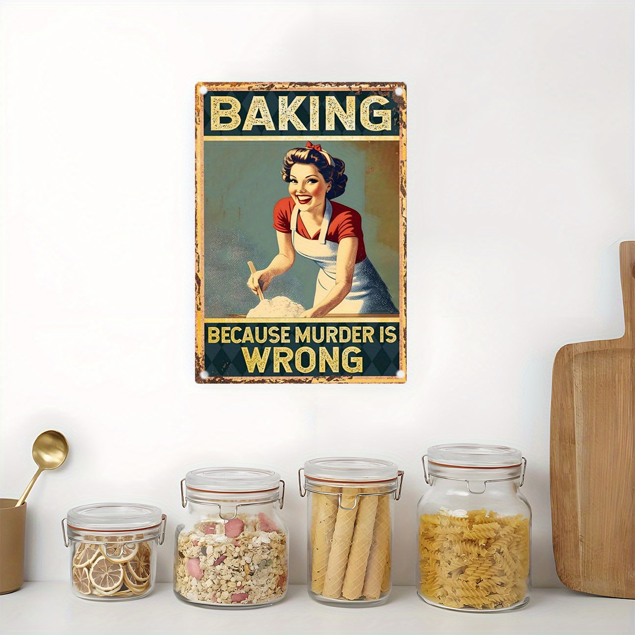 Vintage Funny Baking Quote Met - огляд і ціна Kitchen Baking Quotes