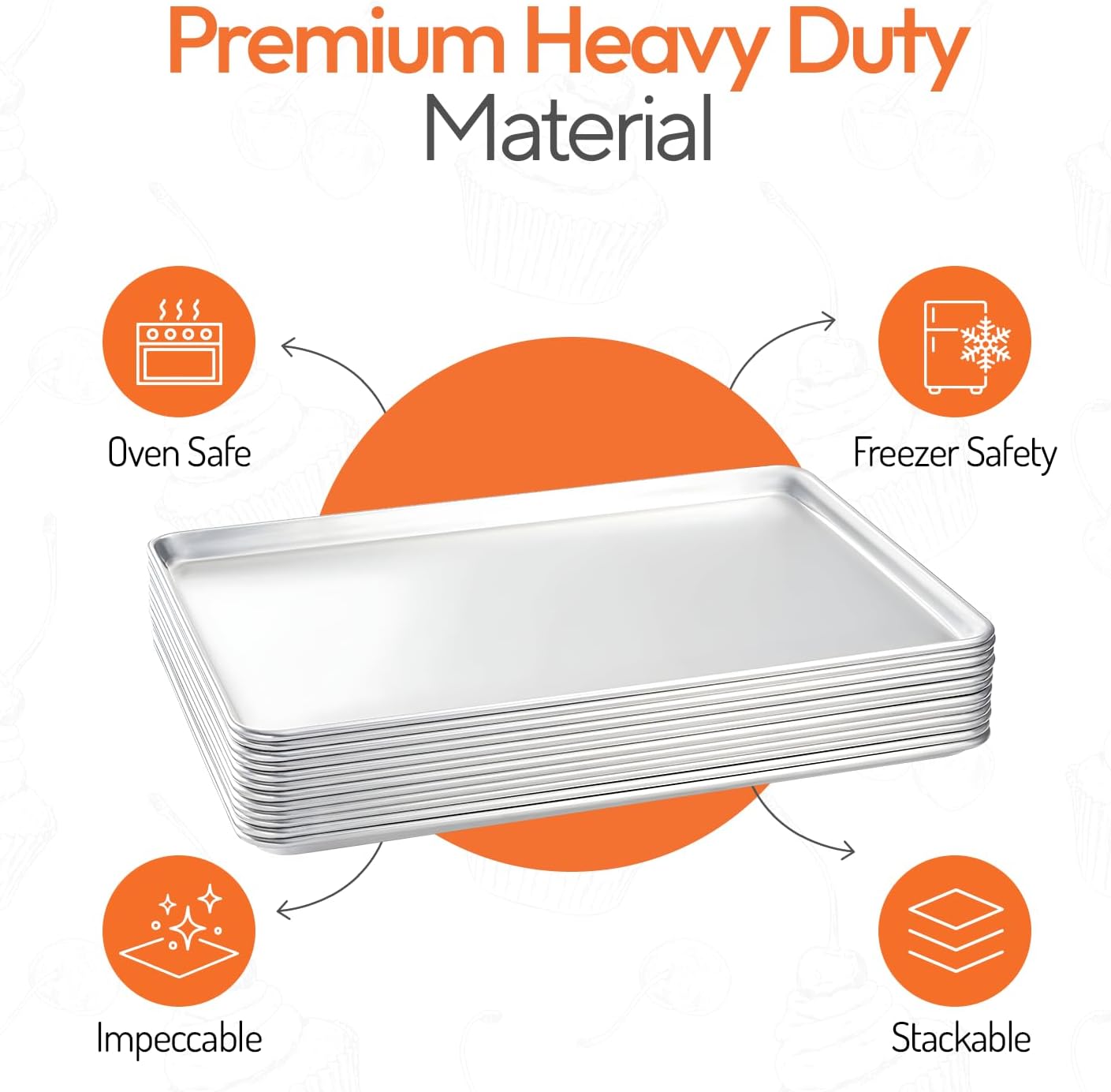Full Size Commercial Aluminum  - огляд і ціна Kitchen Baking Trays