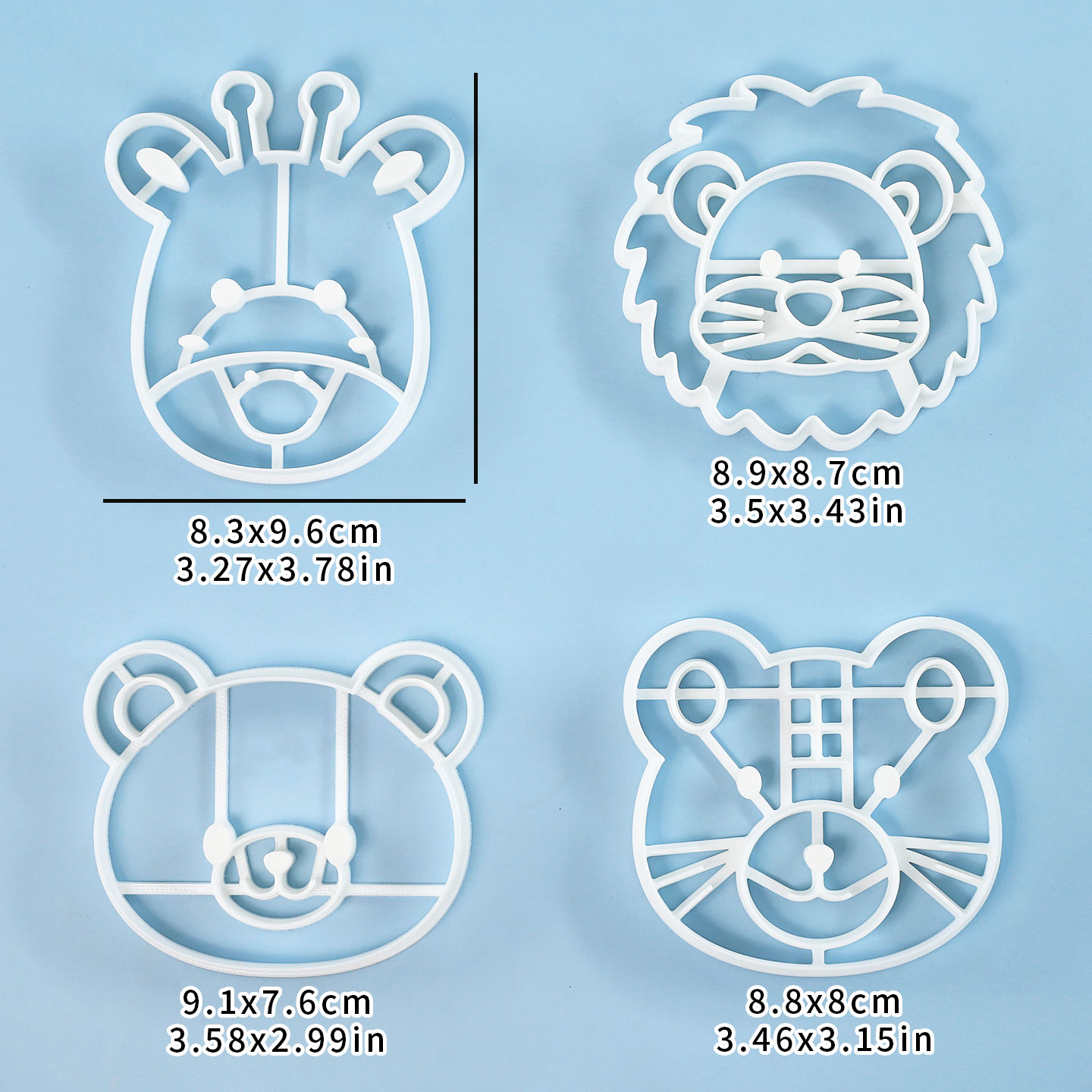 4 Pcs Animal Cookie Cutters Se - огляд і ціна Kitchen Baking Utensil
