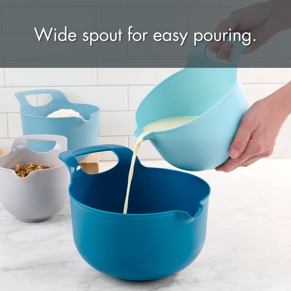 Nesting Plastic Mixing Bowls S - огляд і ціна Kitchen Baking Utensil