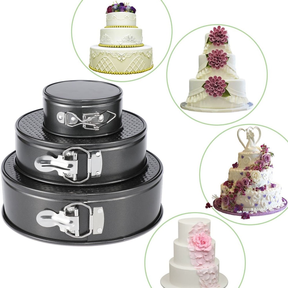 3pcs Carbon Steel Cake Pan Set - огляд і ціна Springform Pan Set