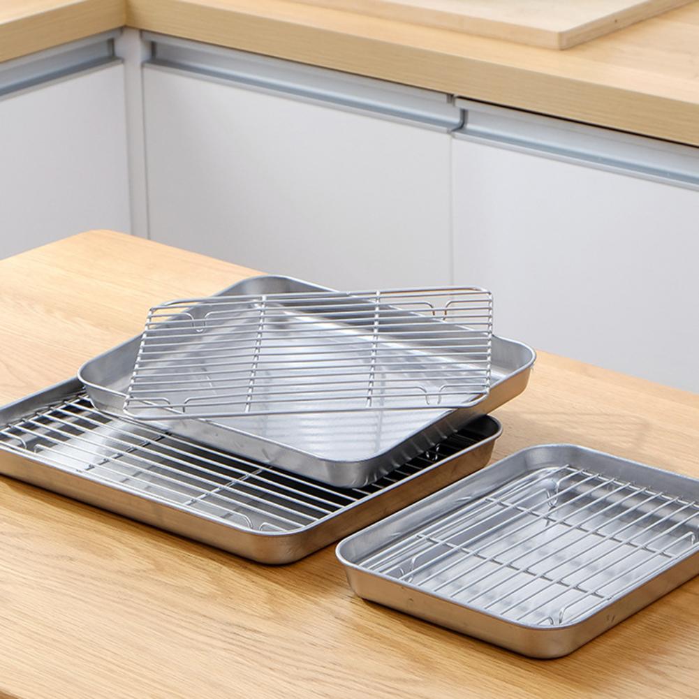 1 Set Stainless Steel Oven Bak - огляд і ціна Kitchen Baking Tray Rack