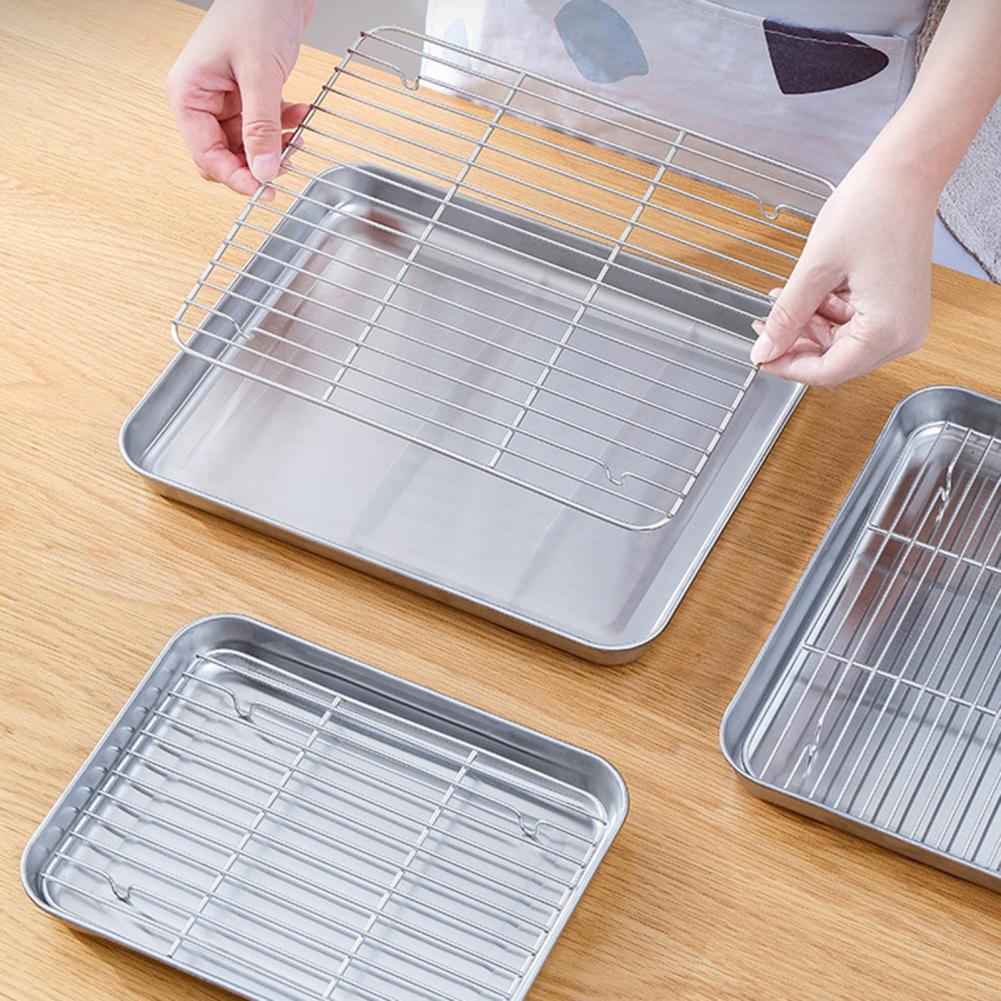 1 Set Stainless Steel Oven Bak - огляд і ціна Kitchen Baking Tray Rack