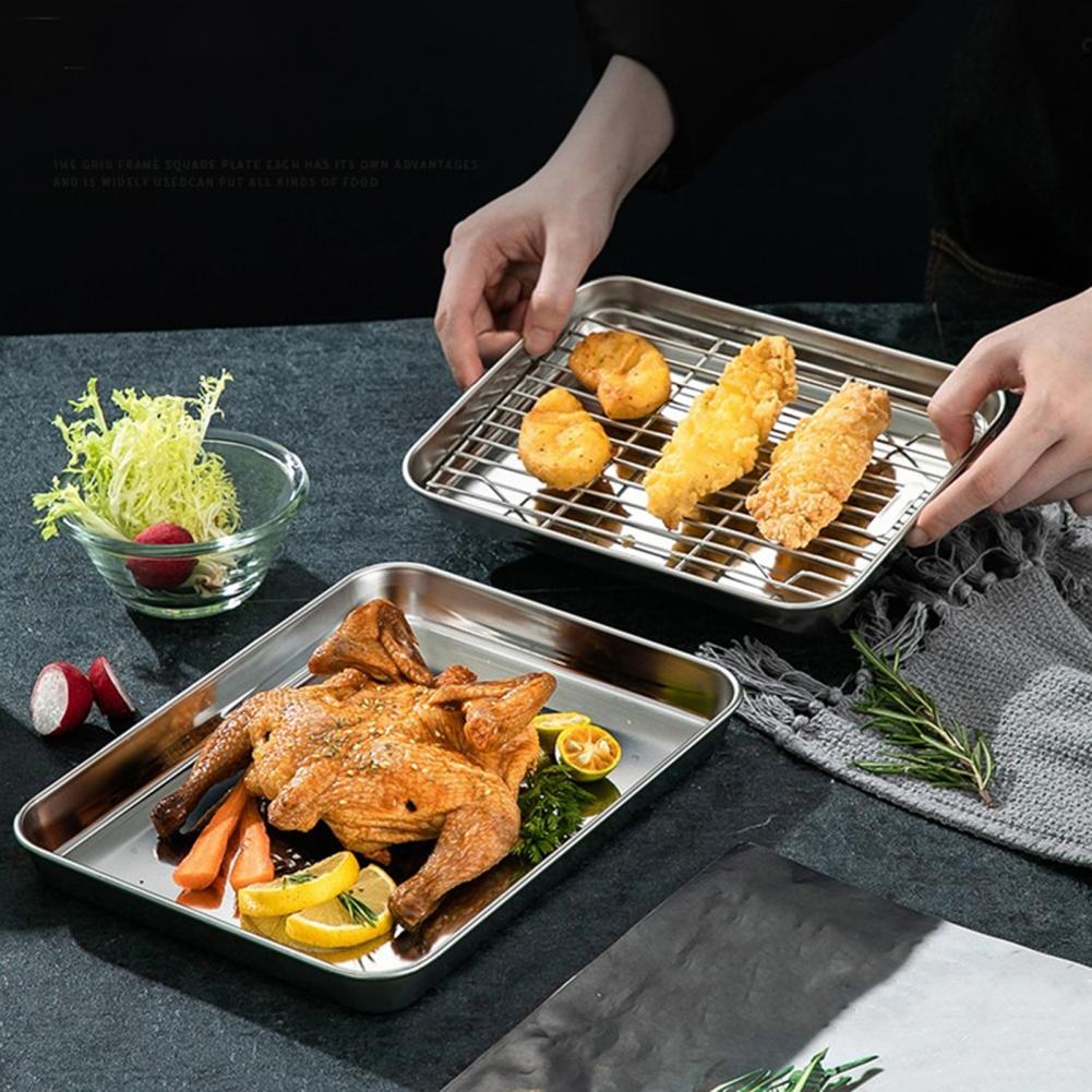 1 Set Stainless Steel Oven Bak - огляд і ціна Kitchen Baking Tray Rack