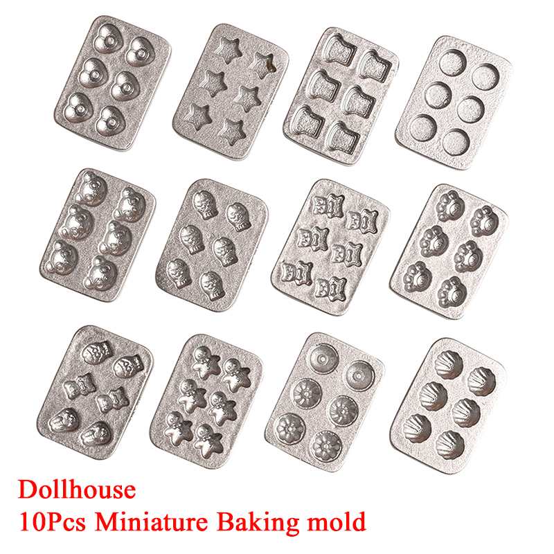 10pcs Doll House Miniature Min - огляд і ціна Kitchen Baking Trays