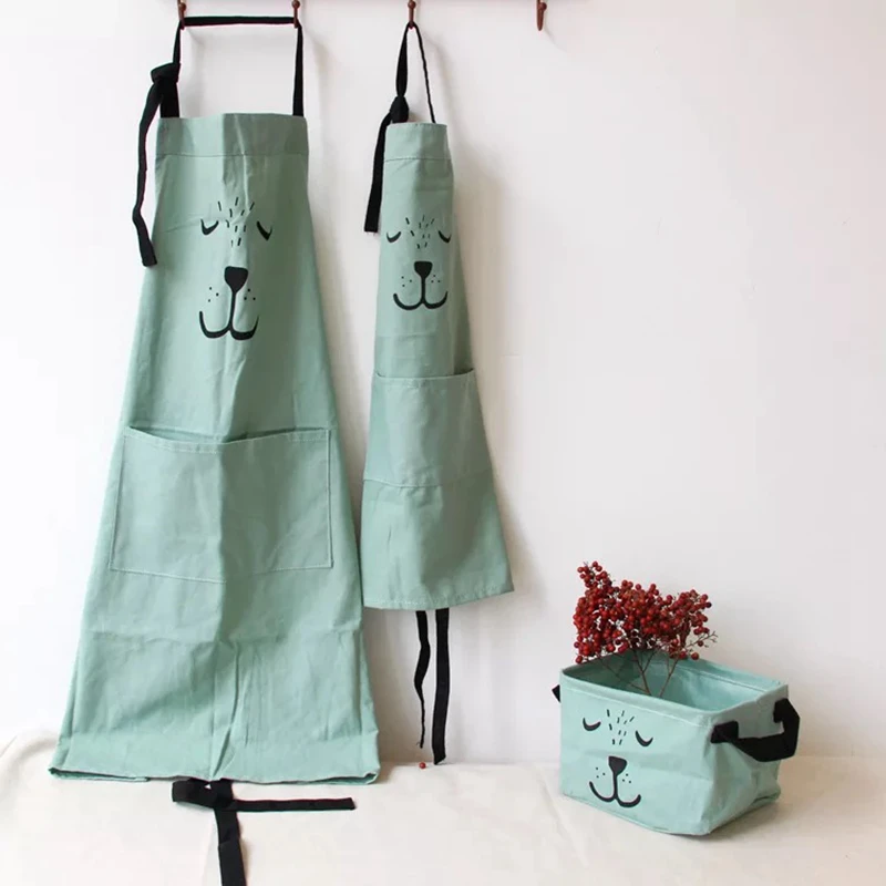 Cartoon Bear Kids Adult Aprons - огляд і ціна Baking Kitchen For Kids