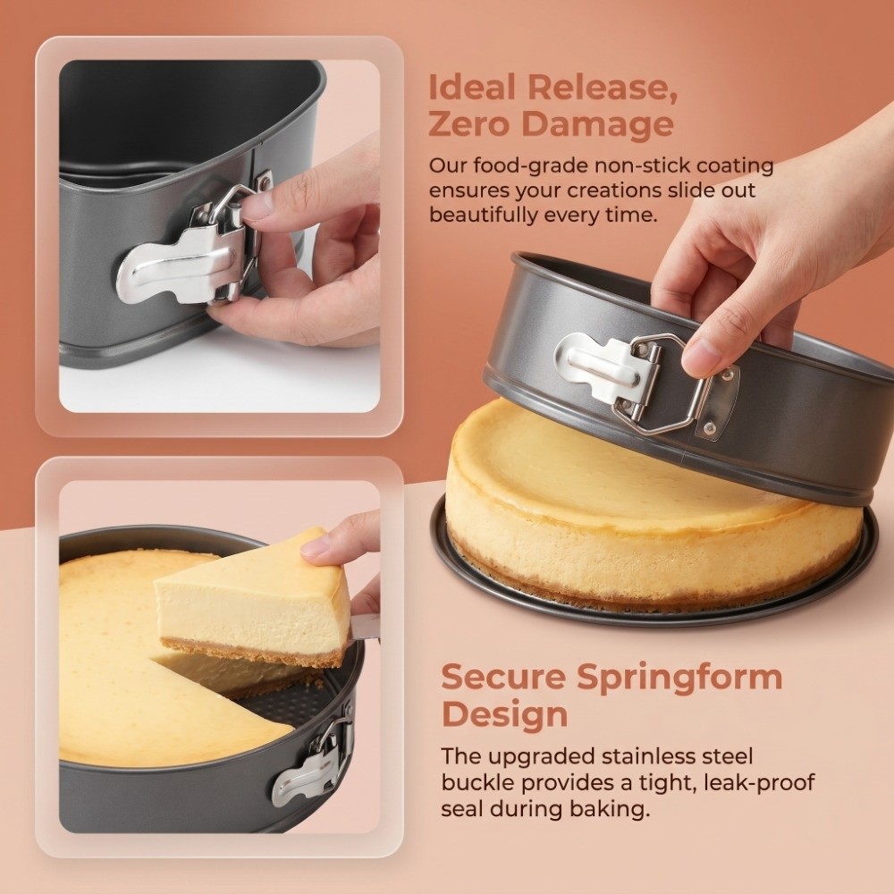 3pcs Carbon Steel Cake Pan Set - огляд і ціна Springform Pan Set