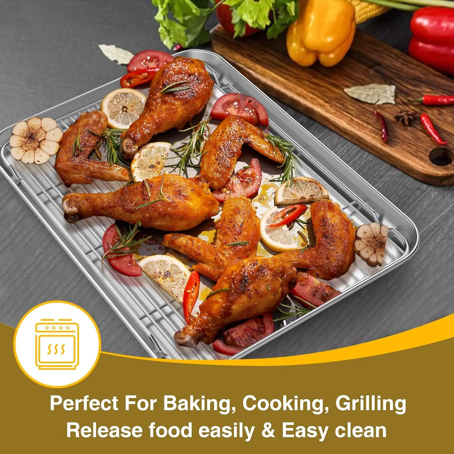 Stainless Steel Baking Pan Tra - огляд і ціна Kitchen Baking Tray Rack